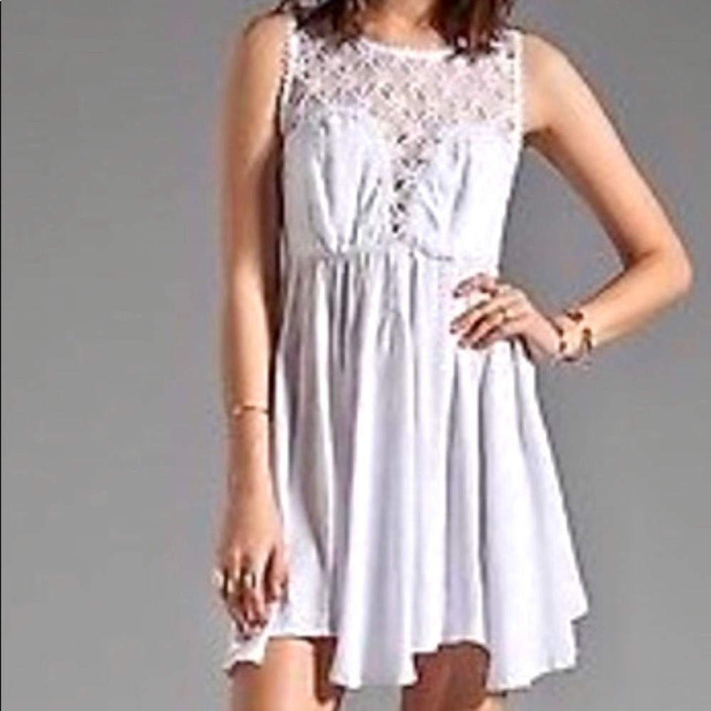 Free People illusion Fiesta asymmetrical dress